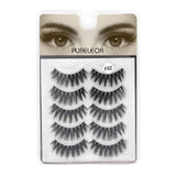 Natural 3D Mink Eyelashes Look Cat Eye-Lash Wispies 15mm Fluffy False Lashes