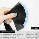 Flower Tape In Hair Human Hair Extensions Interface Double Sided Adhesive Glue 40pcs 100g