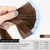 Flower Tape In Hair Human Hair Extensions Interface Double Sided Adhesive Glue 40pcs 100g