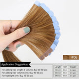 Flower Tape In Hair Human Hair Extensions Interface Double Sided Adhesive Glue 40pcs 100g