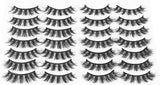 14 Pairs False Eyelashes Thick Fluffy 3D Faux Mink Lashes