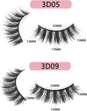 14 Pairs False Eyelashes Thick Fluffy 3D Faux Mink Lashes