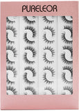 20 Pairs False Eyelashes Fluffy Wispy 3D Faux Mink Lashes