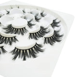 3D Wispies False Eyelashes for Makeup Girls&Women,7Pairs