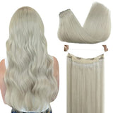 Pureleor Wire Hair Extensions 12 Inch-20 inch 70g  Wire Layered Straight Hair Extensions