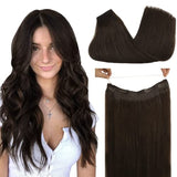 Pureleor Wire Hair Extensions 12 Inch-20 inch 70g  Wire Layered Straight Hair Extensions