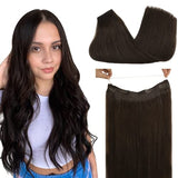 Pureleor Wire Hair Extensions 12 Inch-20 inch 70g  Wire Layered Straight Hair Extensions