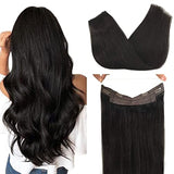 Pureleor Wire Hair Extensions 12 Inch-20 inch 70g  Wire Layered Straight Hair Extensions