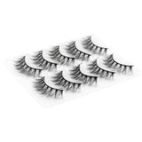 Natural 3D Mink Eyelashes Look Cat Eye-Lash Wispies 15mm Fluffy False Lashes