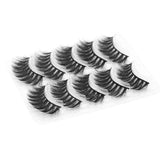 Natural 3D Mink Eyelashes Look Cat Eye-Lash Wispies 15mm Fluffy False Lashes