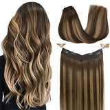 Pureleor Wire Hair Extensions 12 Inch-20 inch 70g  Wire Layered Straight Hair Extensions