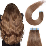 Pureleor 12 inch-24 inch Tape in Hair Extensions Human Hair  20 Pcs/Pack 50g