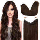 Pureleor Wire Hair Extensions 12 Inch-20 inch 70g  Wire Layered Straight Hair Extensions