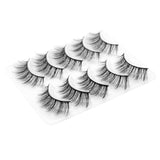 Natural 3D Mink Eyelashes Look Cat Eye-Lash Wispies 15mm Fluffy False Lashes