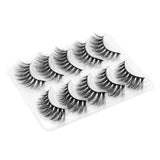 Natural 3D Mink Eyelashes Look Cat Eye-Lash Wispies 15mm Fluffy False Lashes