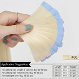 Flower Tape In Hair Human Hair Extensions Interface Double Sided Adhesive Glue 40pcs 100g