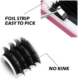 Easy Fan Lashes 0.07 D Curl 8-15mm Mixed Russian Volume Lash Extensions 2D-30D Self-Fanning Individual Eyelash Extension