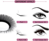 Easy Fan Lashes 0.07 D Curl 8-15mm Mixed Russian Volume Lash Extensions 2D-30D Self-Fanning Individual Eyelash Extension