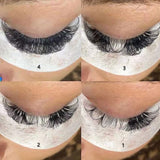 Easy Fan Lashes 0.07 D Curl 8-15mm Mixed Russian Volume Lash Extensions 2D-30D Self-Fanning Individual Eyelash Extension