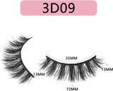 False Eyelashes 14 Pairs Thick Fluffy 3D Faux Mink Lashes