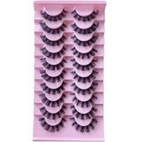 10 Pairs Russian Lashes Natural Short DH02