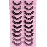 10 Pairs Russian Lashes DD Curl Eyelashes H5