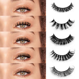 10 Pairs Russian Lashes DD Curl Eyelashes H5