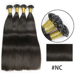 #NCStraight Human Fusion Hair Nail U  tip human hair extensions  Machine Made Virgin Human Hair Extensions 1g/pcs