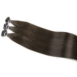 #2 Flat Tip Hair Extensions Real Virgin Human Hair Keratin Extensions #1 100 strands