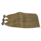 #6 Flat Tip Hair Extensions Real Virgin Human Hair Keratin Extensions #1 100 strands