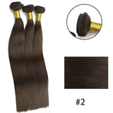 #2 Hair Bundles 100% Human Hair Weft Extensions 100g Sew In Silky Straight