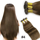 #4 Best u tip hair extensions Human Hair Pre-Bonded Hair