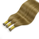 #6 Nano Tip Hair Extensions Real Virgin Human Hair Keratin Extensions #1 100 strands