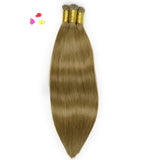 #6 Nano Tip Hair Extensions Real Virgin Human Hair Keratin Extensions #1 100 strands