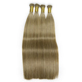 #8 Nano Tip Hair Extensions Real Virgin Human Hair Keratin Extensions #1 100 strands