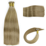 #8 Nano Tip Hair Extensions Real Virgin Human Hair Keratin Extensions #1 100 strands