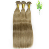 #8 utip keratin hair extensions Virgin Human Hair Natural Straight  Thick 10A Nail Tips Keratin Tipped 1G/1S Hot Fusion