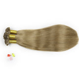 #8 utip keratin hair extensions Virgin Human Hair Natural Straight  Thick 10A Nail Tips Keratin Tipped 1G/1S Hot Fusion