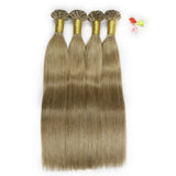 #8 utip keratin hair extensions Virgin Human Hair Natural Straight  Thick 10A Nail Tips Keratin Tipped 1G/1S Hot Fusion